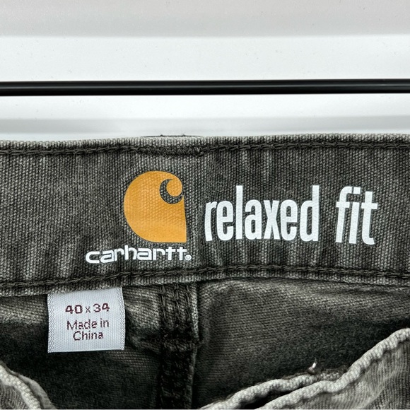 Carhartt Lived In Relaxed Fit Peat Canvas Work Pant 40 x 34 - Picture 5 of 6